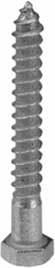LAG SCREW 1/4 X 2 1/2 INCHES