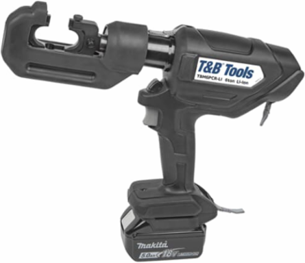 6-Ton Lithium-Ion Battery Powered Open Crimp Tool, 13.7 Inch x 3.3 Inch x 10.6 Inch