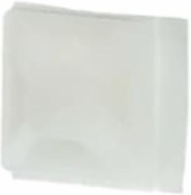 4-Way Mini Adhesive Mounting Base, 0.50 Inch Natural Nylon, 100 Pack