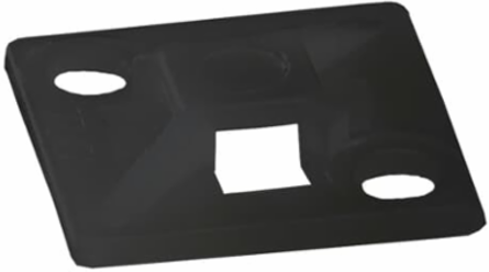 Adhesive Mini Mounting Base, 0.50 Inch, Black Nylon, Weather Resistant
