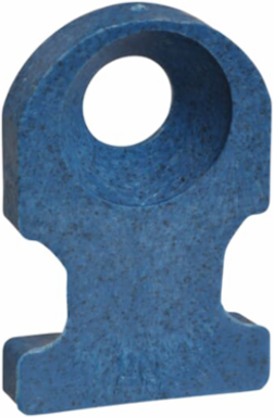 Detectable Mounting Base 0.75 Inch x 0.5 Inch Polypropylene