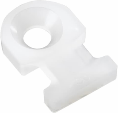 Mini Mounting Base Natural Nylon 0.4 x 0.3 Inch for #5 Screw Mounting