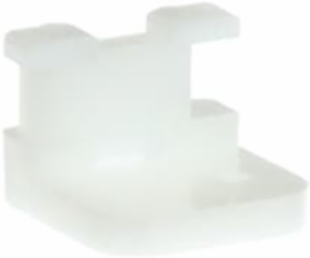 Right Angle Mounting Bracket 1 Inch x 1 Inch Natural Nylon, #4 Screw