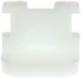 Right Angle Mounting Bracket 1 Inch x 1 Inch Natural Nylon, #4 Screw