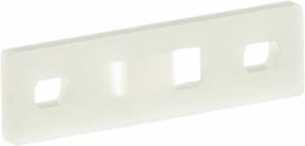 Multiple Bundle Mounting Strip, 1.7 Inch Length, Natural Nylon 6.6, Screw Mounting