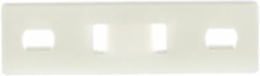 Multiple Bundle Mounting Strip, 1.7 Inch Length, Natural Nylon 6.6, Screw Mounting