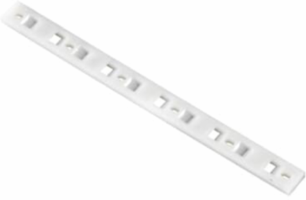 Multiple Bundle Mounting Strip 9.9 Inch Natural Nylon, Screw Mount, Max Tie Width 0.301 Inch