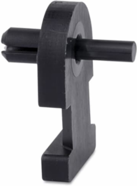 Rivet-Mounted Cable Tie, 0.75 Inch Length, Black Nylon 6.6, Up to 85 C