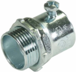 1/2 Inch Red Zinc Plated Steel EMT Set Screw Connector for Fire Alarm Systems
