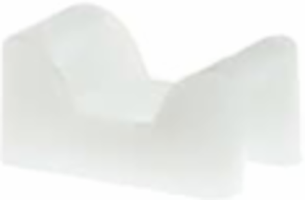 Natural Nylon Saddle Support Base 0.7x0.4 Inch for #6 Screw Mounting