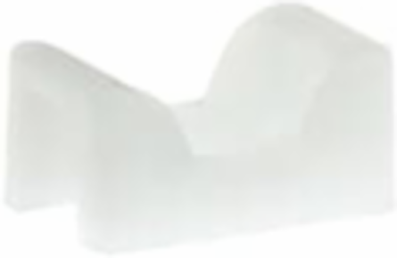 Natural Nylon Saddle Support Base 0.7x0.4 Inch for #6 Screw Mounting