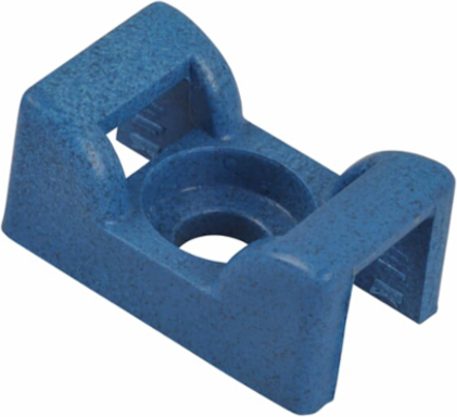 Saddle Support Mounting Base, Detectable Blue Nylon, 0.92 Inch x 0.56 Inch