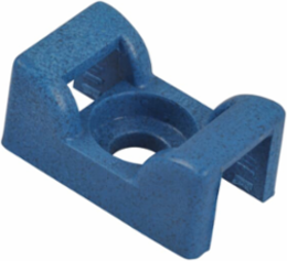 Saddle Support Mounting Base, Detectable Blue Nylon, 0.92 Inch x 0.56 Inch