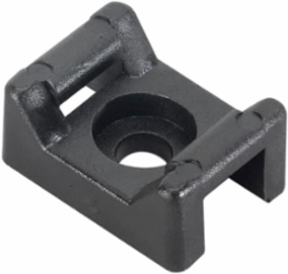 SADDLE SUPPORT BASE .9X.5IN BLK NYL