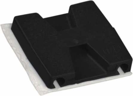 Two-Way Adhesive Mounting Base 1.13 Inch Black Nylon, Weather Resistant