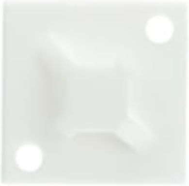2/4-Way Mounting Base 1.1 Inch x 1.1 Inch, Flame Retardant Nylon 6.6