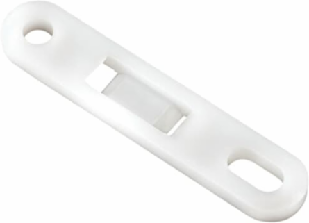 Screw Mount Cable Tie Mounting Base, Natural Nylon 6.6, 3.11 Inch Length, 100 Pack