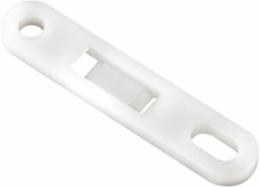 Screw Mount Cable Tie Mounting Base, Natural Nylon 6.6, 3.11 Inch Length, 100 Pack