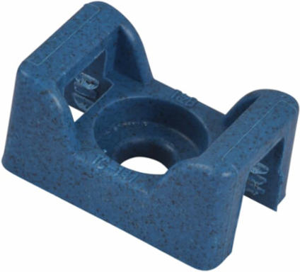 Detectable Blue Nylon Saddle Support Base 0.92 Inch x 0.56 Inch