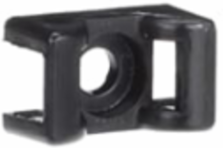 Saddle Support Base, 0.9 Inch x 0.6 Inch, Nylon 6.6, Heat Stabilized, 100 Pack