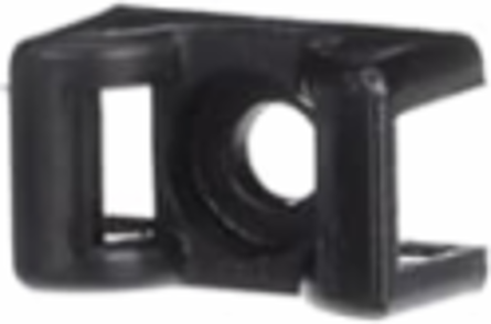 Saddle Support Base, 0.9 Inch x 0.6 Inch, Nylon 6.6, Heat Stabilized, 100 Pack