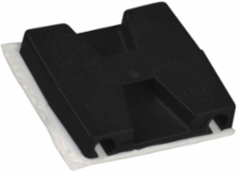 1.1 Inch x 1.1 Inch Black Self-Adhesive Mounting Base, Nylon 6.6