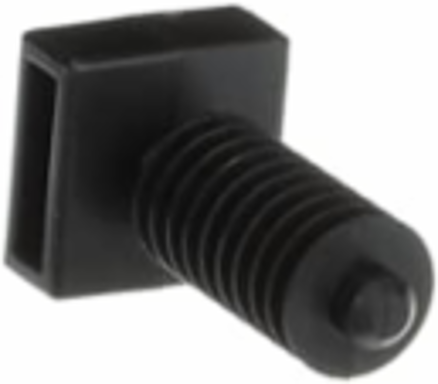 Heavy-Duty Wall Plug 0.75 Inch Black Nylon, Weather Resistant, Push Mount