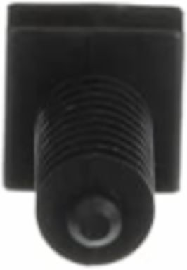 Heavy-Duty Wall Plug 0.75 Inch Black Nylon, Weather Resistant, Push Mount