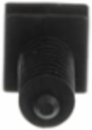 Heavy-Duty Wall Plug 0.75 Inch Black Nylon, Weather Resistant, Push Mount