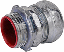 EMT Conduit Fittings 3/4 Inch Compression Connector, Zinc Plated Steel, Concrete Tight