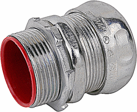EMT Conduit Fittings 1-1/4 Inch Zinc Plated Steel Concrete Tight