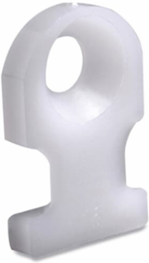 Mini Mounting Base, Natural Nylon, 0.40 Inch Length, Screw Type