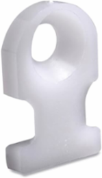 Mini Mounting Base, Natural Nylon, 0.40 Inch Length, Screw Type
