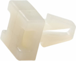 Push-In Mounting Base Natural Nylon 0.45 Inch x 0.45 Inch, Temp Rating -40 to +185 F