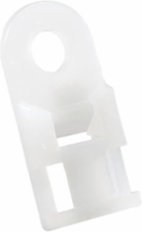 2-Way Mounting Base Natural Nylon 0.89 Inch x 0.4 Inch, #8 Screw
