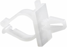 Mechanical-Locking Routing Clamp Natural Nylon 0.25 Inch Mounting Hole Size