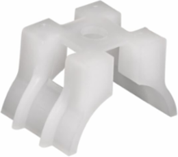 SADDLE BASE .6X.6IN NAT NYL SCREW