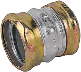 Raintight EMT Conduit Compression Coupling 2-1/2 Inch Zinc Plated Steel