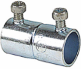 EMT Conduit Fittings 1/2 Inch Set Screw Coupling Zinc Plated Steel
