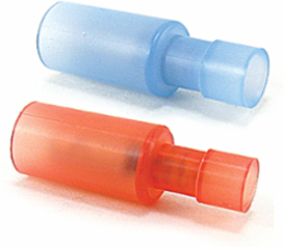 Fully Insulated Nylon Male Bullet Disconnects for 22-16 AWG, Red