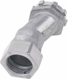 1/2 Inch EMT Conduit Offset Compression Connector, Zinc Die Cast