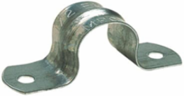 1-1/4 Inch EMT Two Hole Stainless Steel Strap, Corrosion Resistant