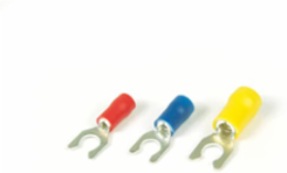 Vinyl Insulated Locking Fork Terminal 12-10 AWG, Yellow, 600V