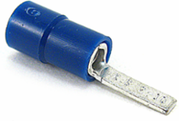 Insulated Vinyl Blade Terminal 16-14 Wire Size, 600V, Blue, Copper