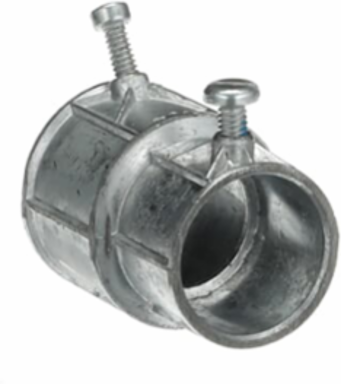 Combination Set-Screw Coupling, 1 Inch EMT, Zinc Die Cast, 2-7/64 Inch Length