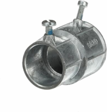 Combination Set-Screw Coupling, 1 Inch EMT, Zinc Die Cast, 2-7/64 Inch Length