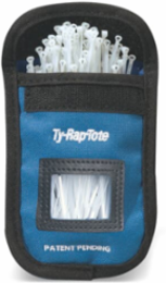 Polyester Cable Tie Dispenser with 1 Pack of Ties, 3.62 Inch Length, 80 N Tensile Strength