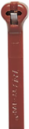 Brown Nylon Cable Tie, 4 Inch, 18 lb Tensile Strength, with Stainless Steel Lock
