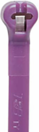 Purple Nylon Cable Tie 18 lb, 4 Inch Length, Stainless Steel Barb Lock