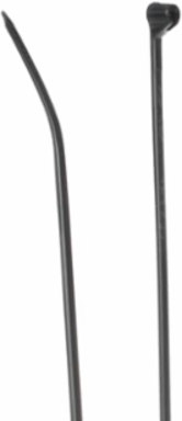 High Performance 7.31 Inch Cable Tie, 50 lb Tensile Strength, Black Nylon